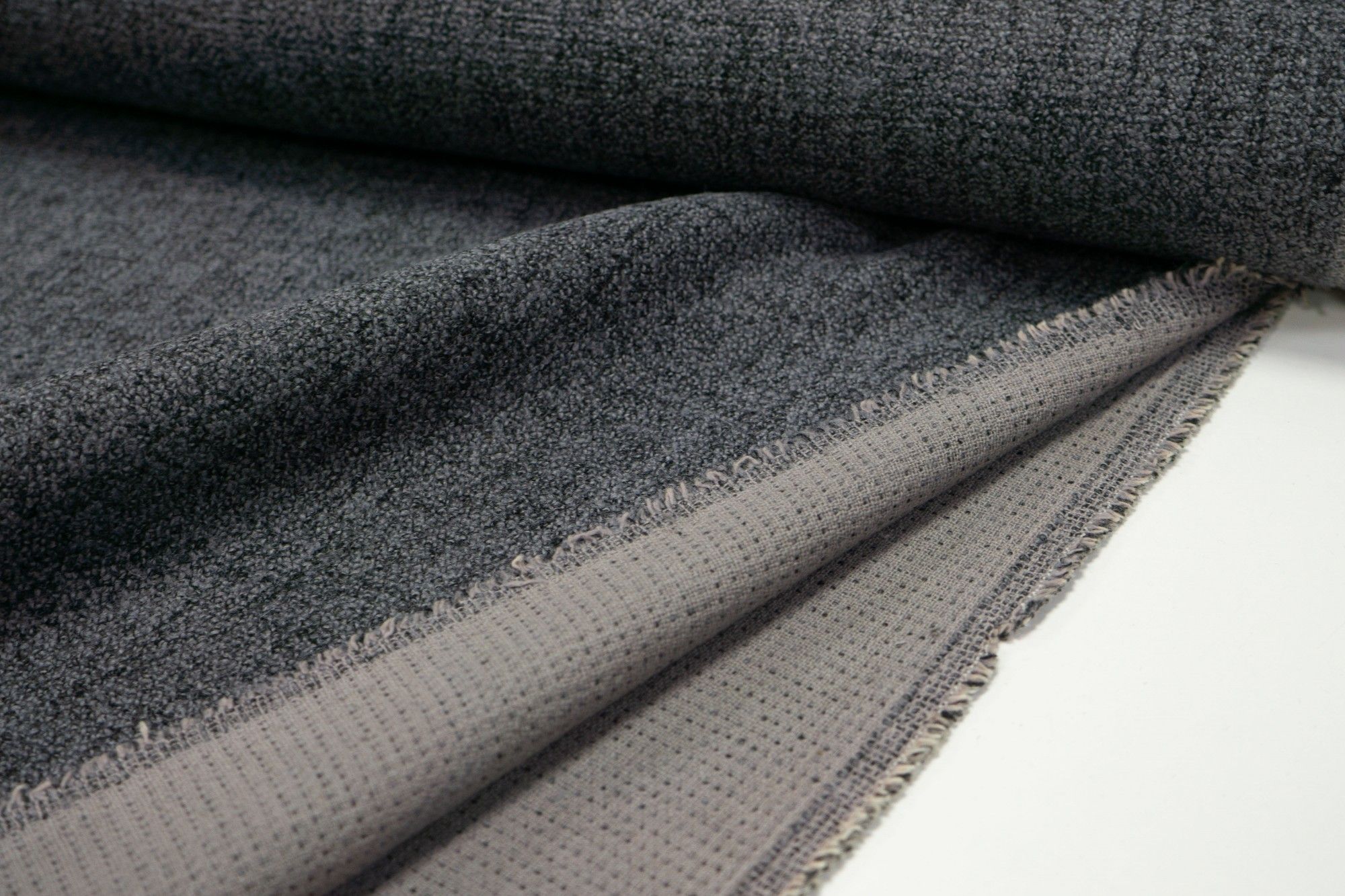 

Ткань UNOFABRIC LIBERO04 Пальтовая букле серый меланж. Ткань для шитья 100x150 см