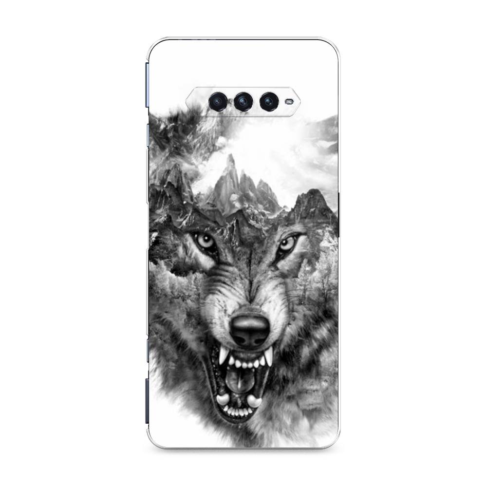 

Силиконовый чехол "Волк в горах" на Xiaomi Black Shark 4, 311150-1