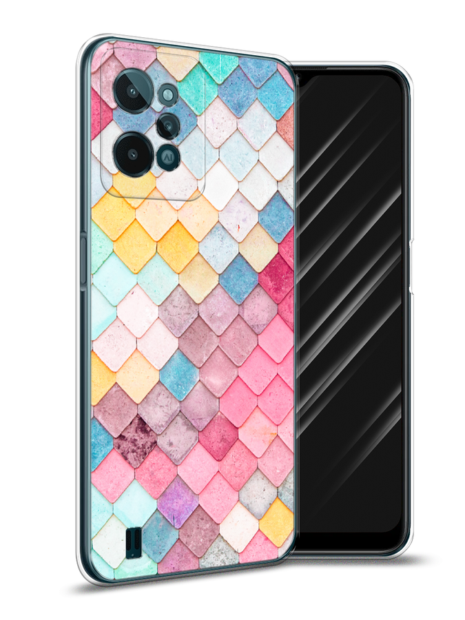 

Чехол Awog на Realme C31 "Нежные ромбики", Разноцветный, 259350-4
