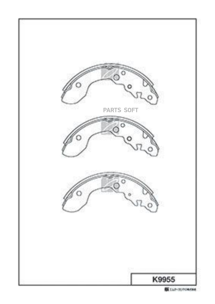 

Тормозные колодки Kashiyama барабанные задние K9955