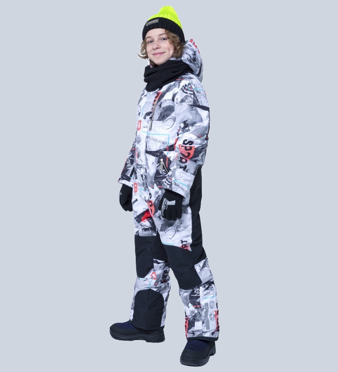 фото Комбинезон детский nikastyle 8з2722 цв. серый р. 158