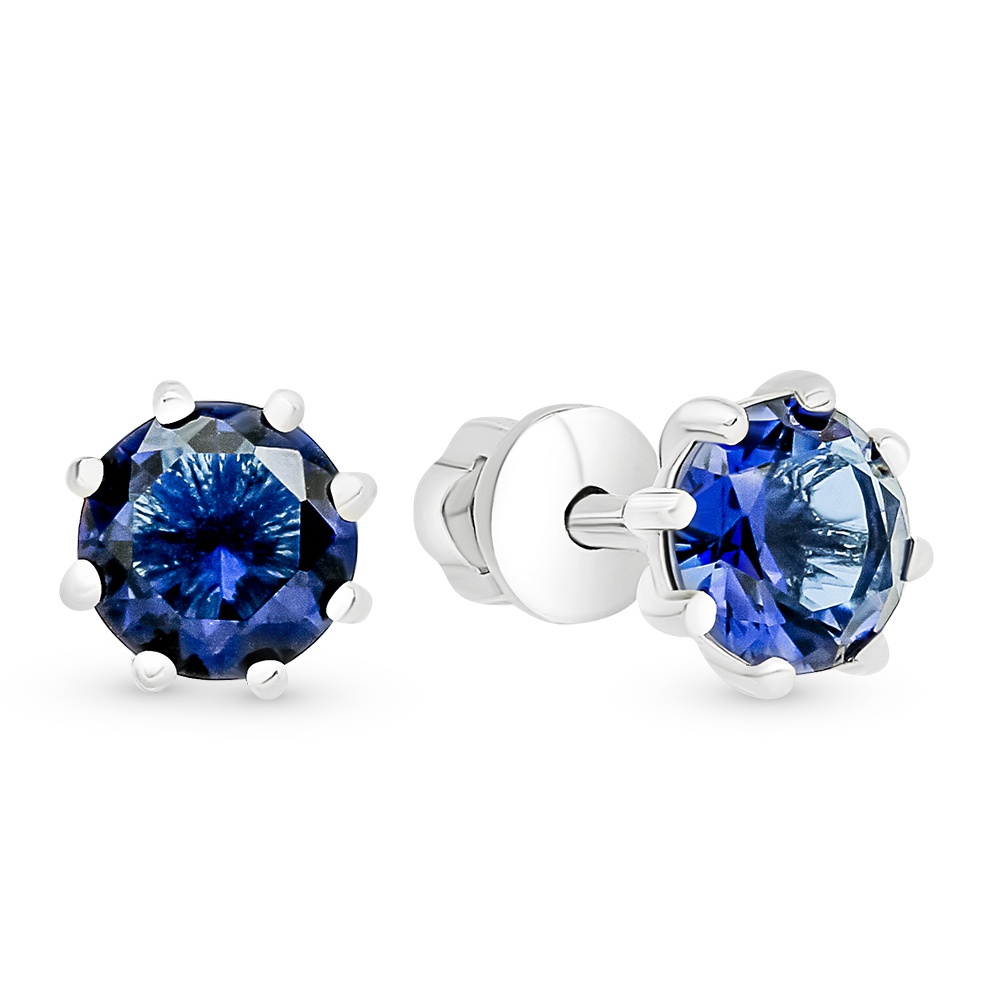 

Серьги из серебра 585Gold 702011929, фианит, 702011929
