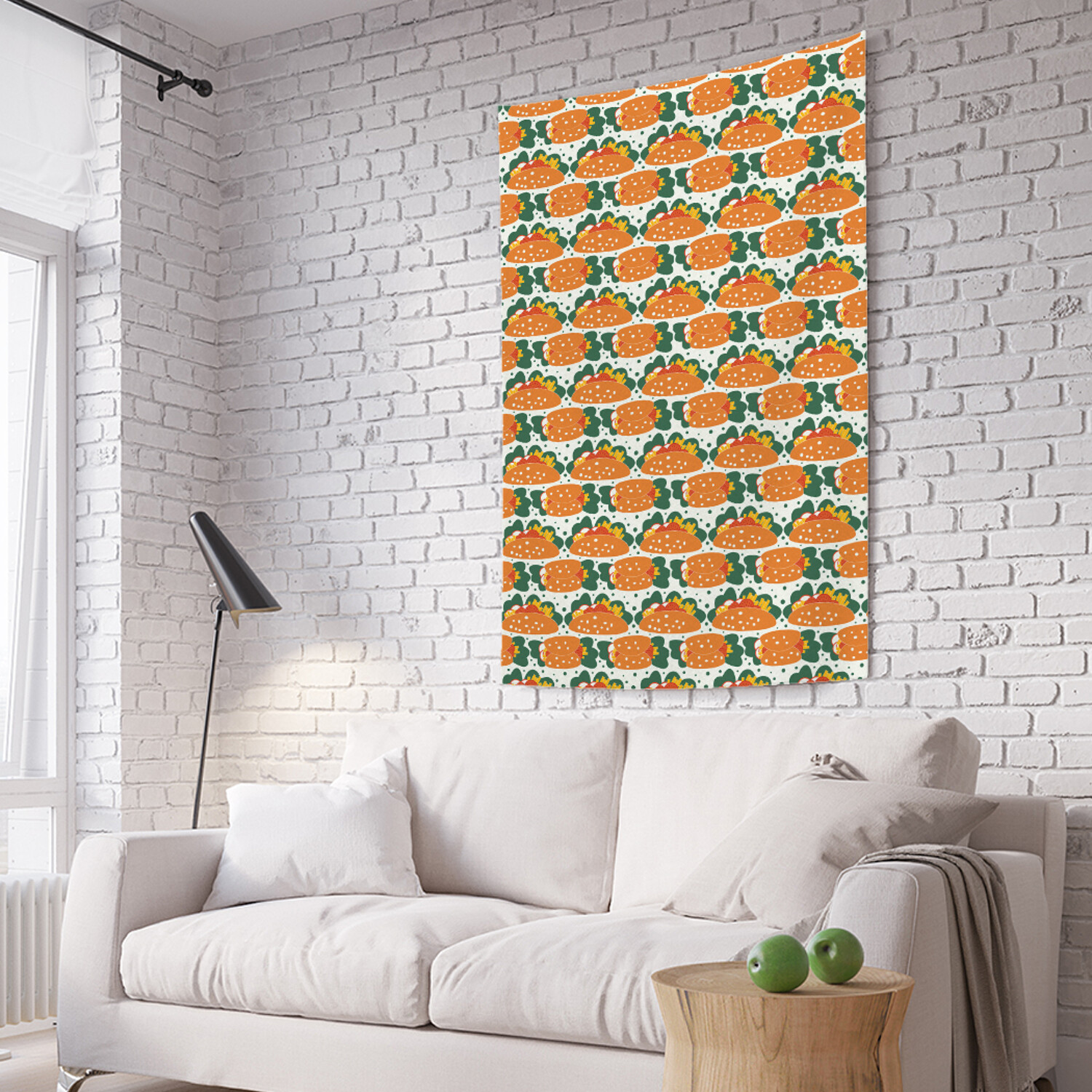 

Вертикальное фотопанно на стену JoyArty Векторные тако 150x200 см, Векторные тако