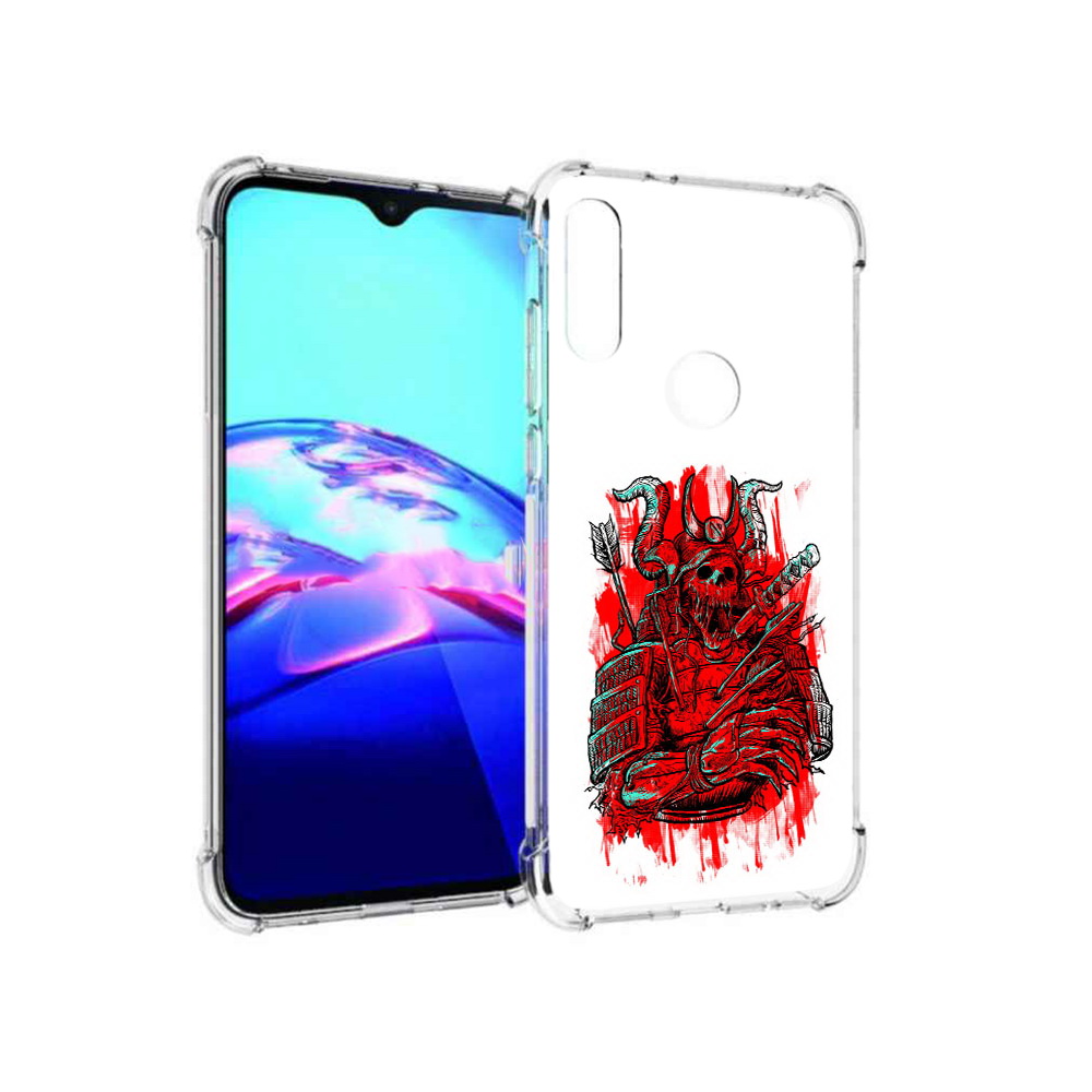 

Чехол MyPads Tocco для Motorola Moto E красный скелет воин (PT227064.345.413), Прозрачный, Tocco