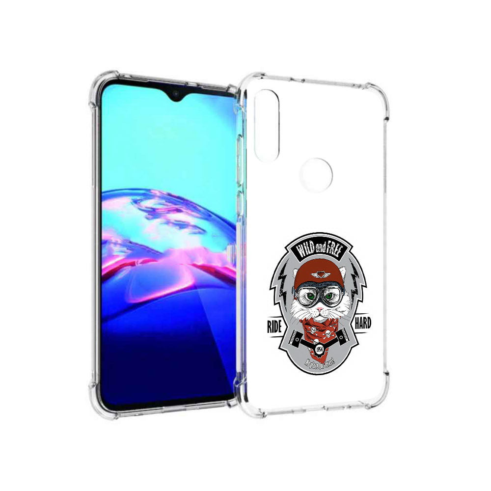 Чехол MyPads Tocco для Motorola Moto E кошка в шлеме (PT227064.345.404)