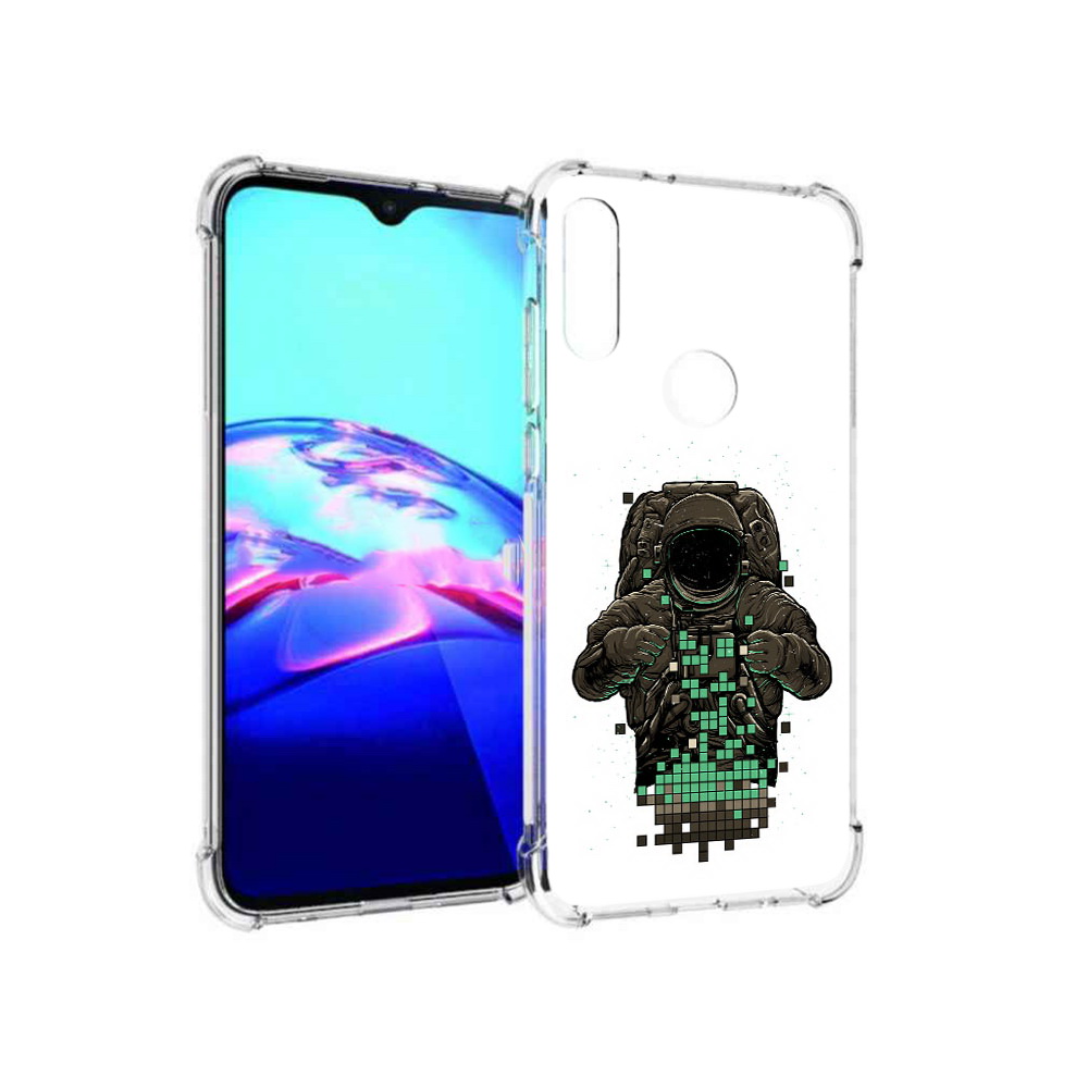 

Чехол MyPads Tocco для Motorola Moto E космонавт с пикселями (PT227064.345.394), Прозрачный, Tocco