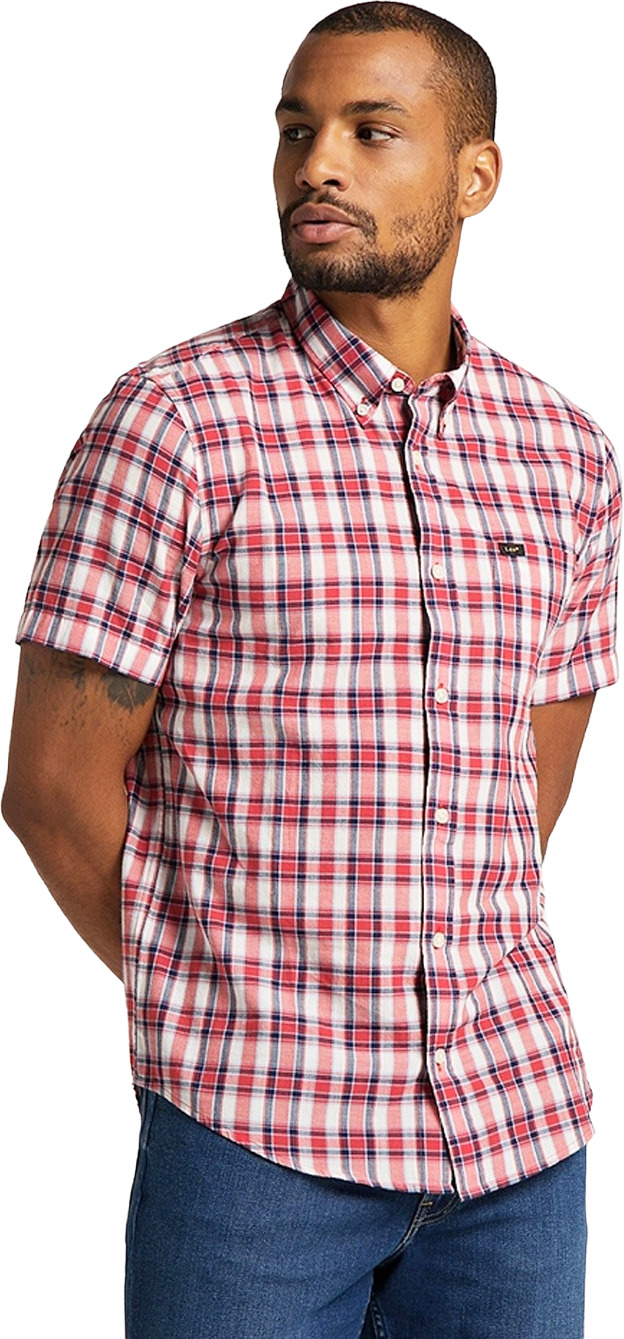 

Рубашка мужская Lee Button Down Ss розовая 54, Button Down Ss