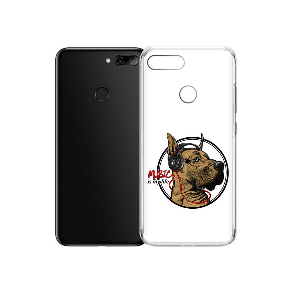

Чехол MyPads Tocco для Alcatel 1S музыкальная собака (PT227137.662.490), Прозрачный, Tocco