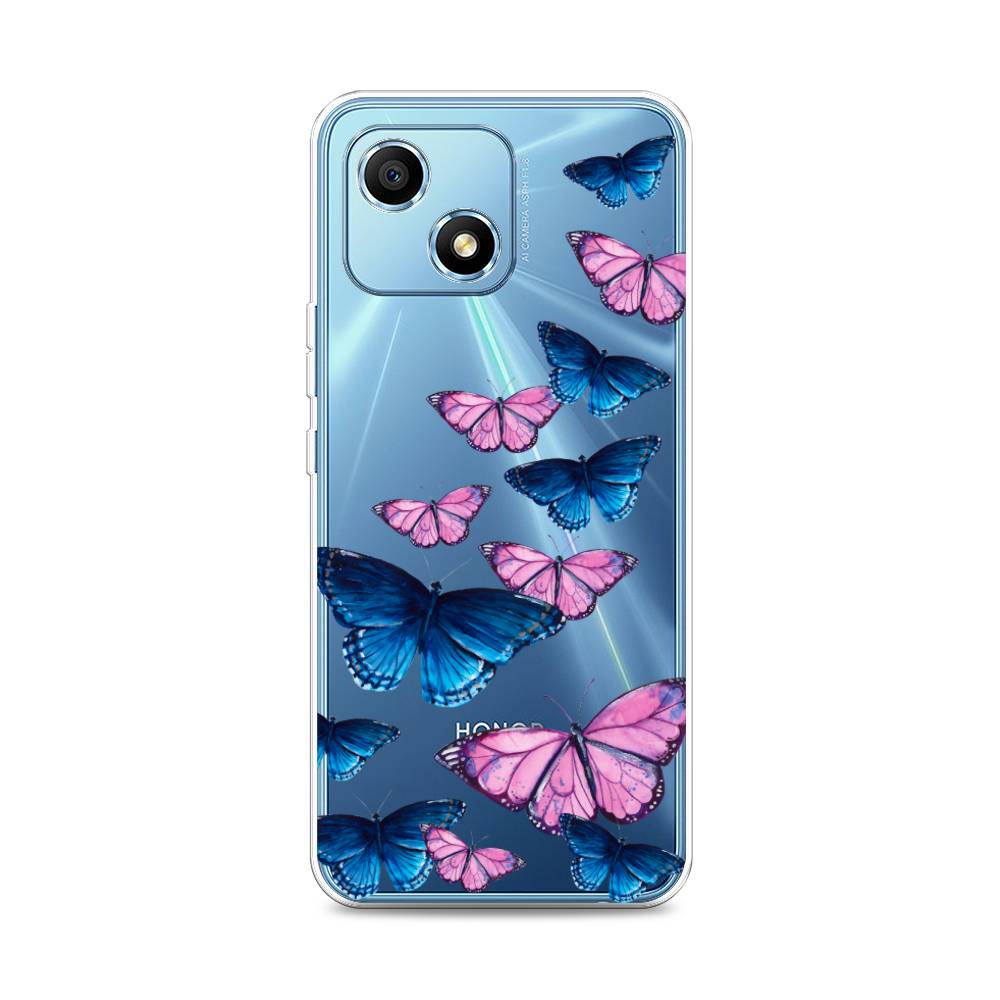 фото Силиконовый чехол "полет бабочек" на honor play 30 awog