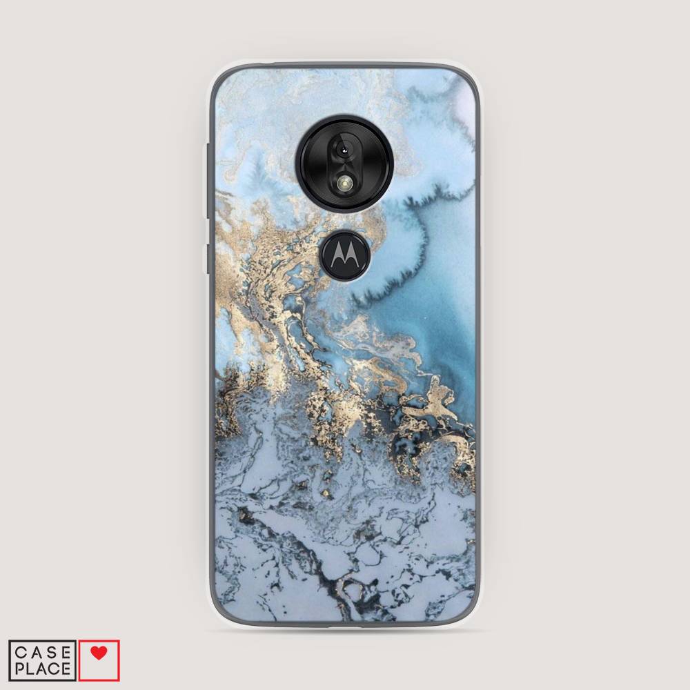 

Чехол Awog на Motorola Moto G7 Play / Моторола Мото G7 Play "Морозная лавина синяя", 241250-3