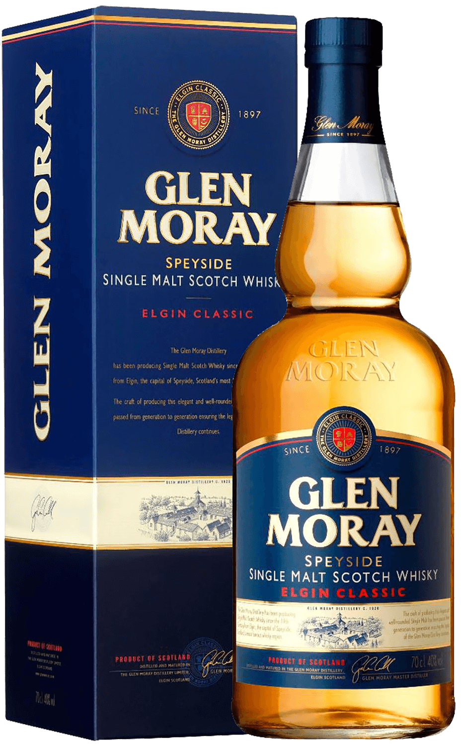 

Виски Glen Moray Elgin Classic Single Malt Scotch Whisky (gift box)