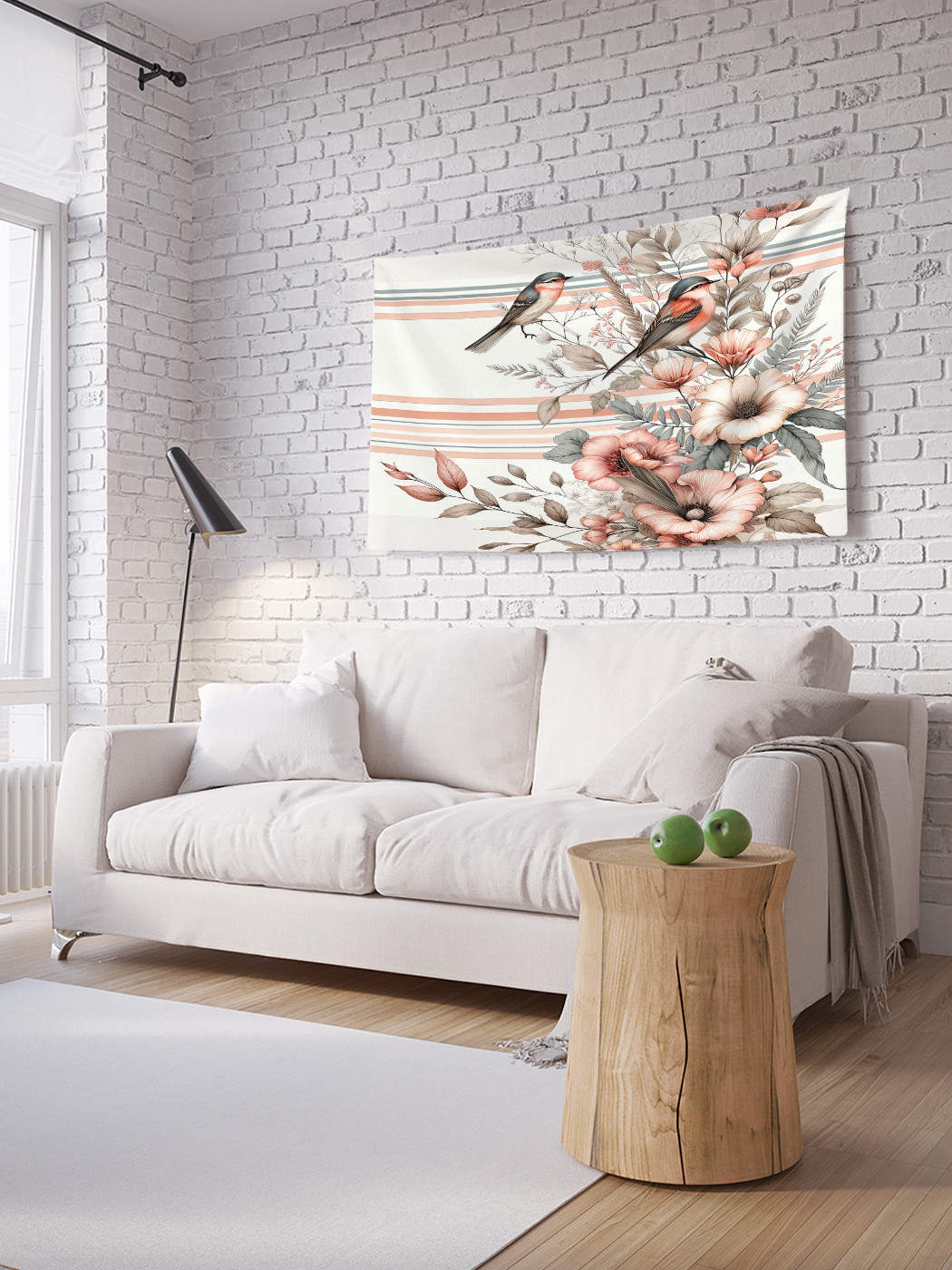 

Фотопанно JoyArty Букет и птицы 100х150, tpg_sd2264_100x150