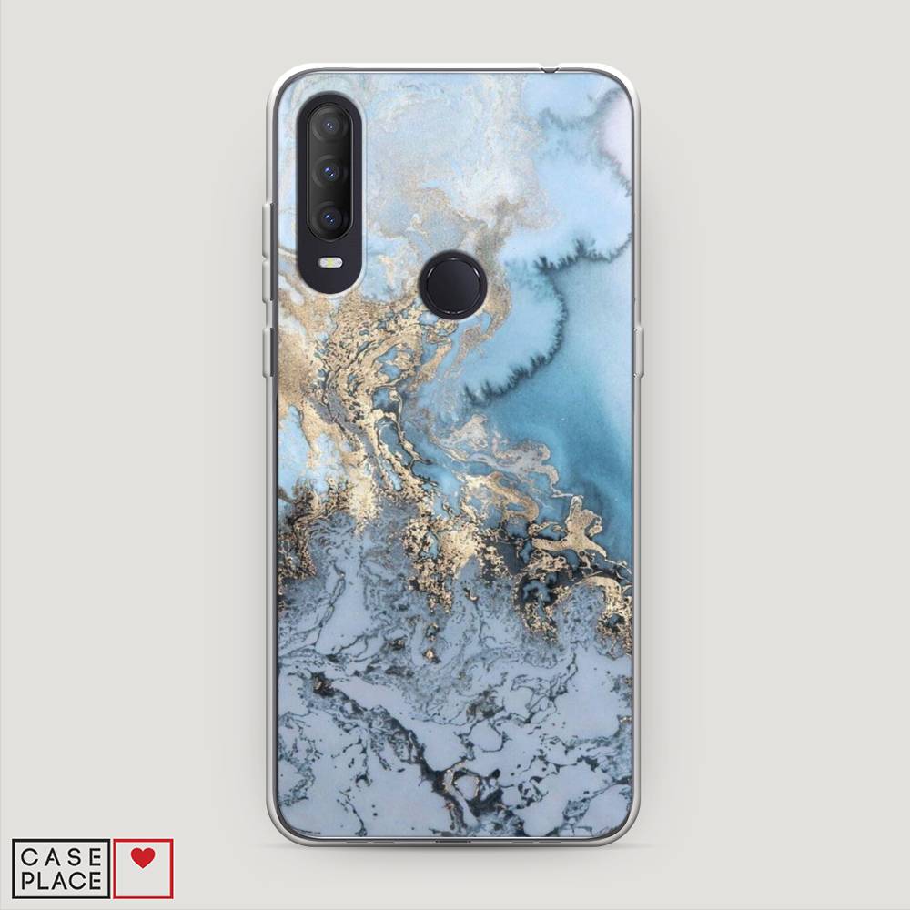 

Чехол Awog на Alcatel 1S (2020) / Алкатель 1S (2020) "Морозная лавина синяя", 170850-3