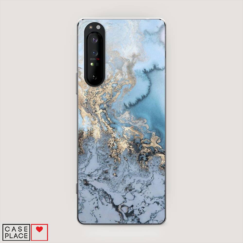 

Чехол Awog на Sony Xperia 1 II "Морозная лавина синяя", 54550-3