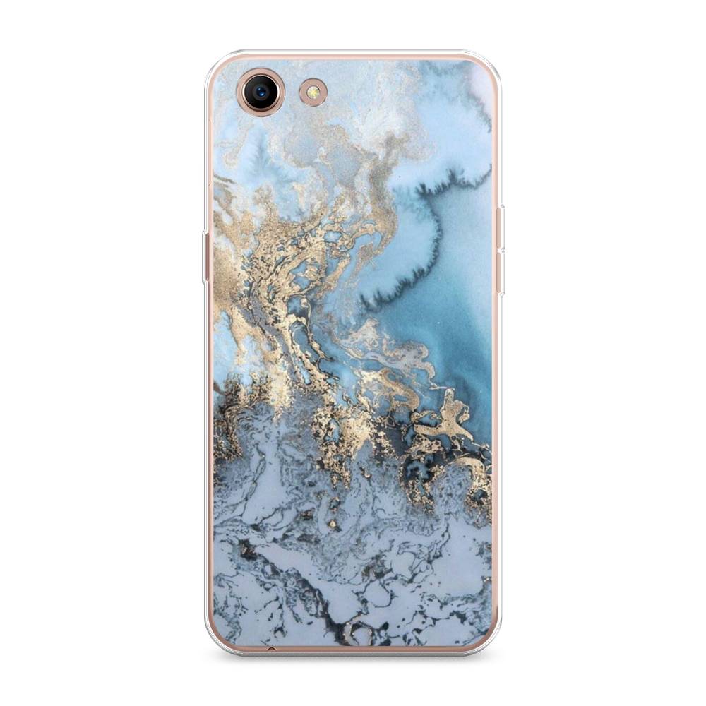 фото Чехол awog "морозная лавина синяя" для oppo a83