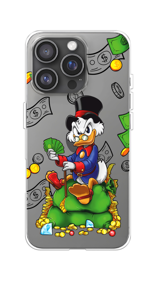 

Чехол на Apple iPhone 16 Pro "Scrooge Richness", Черный;синий;зеленый, 16250-1