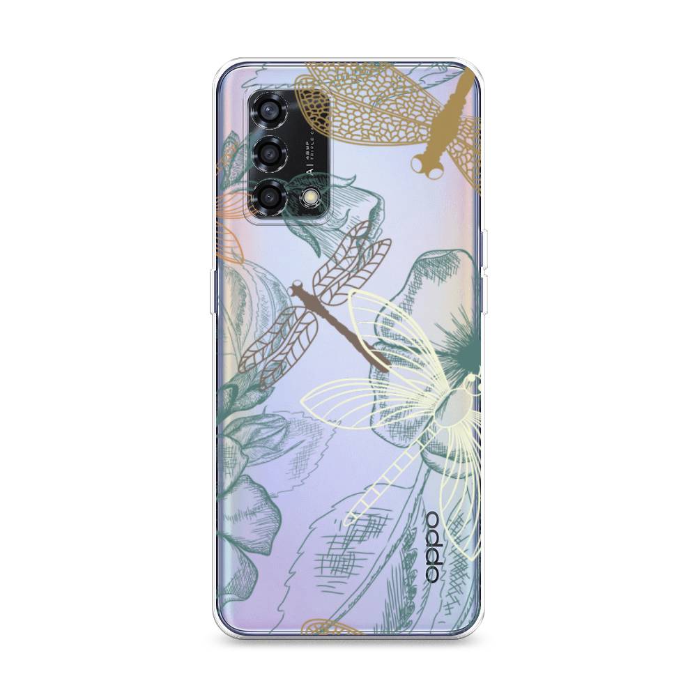 

Чехол Awog на Oppo Reno 6 Lite "Тени стрекоз", Разноцветный, 259550-8