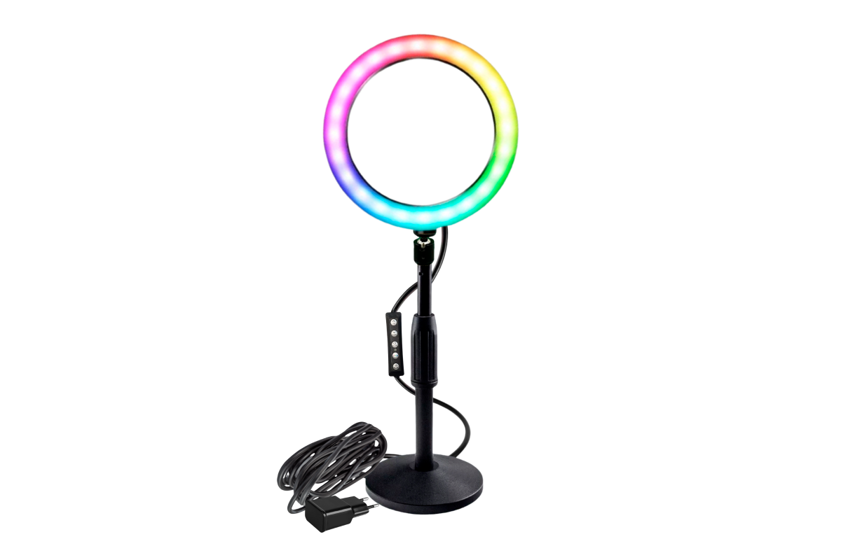 Кольцевая лампа Mobicent RGB-ZM26A 26 см