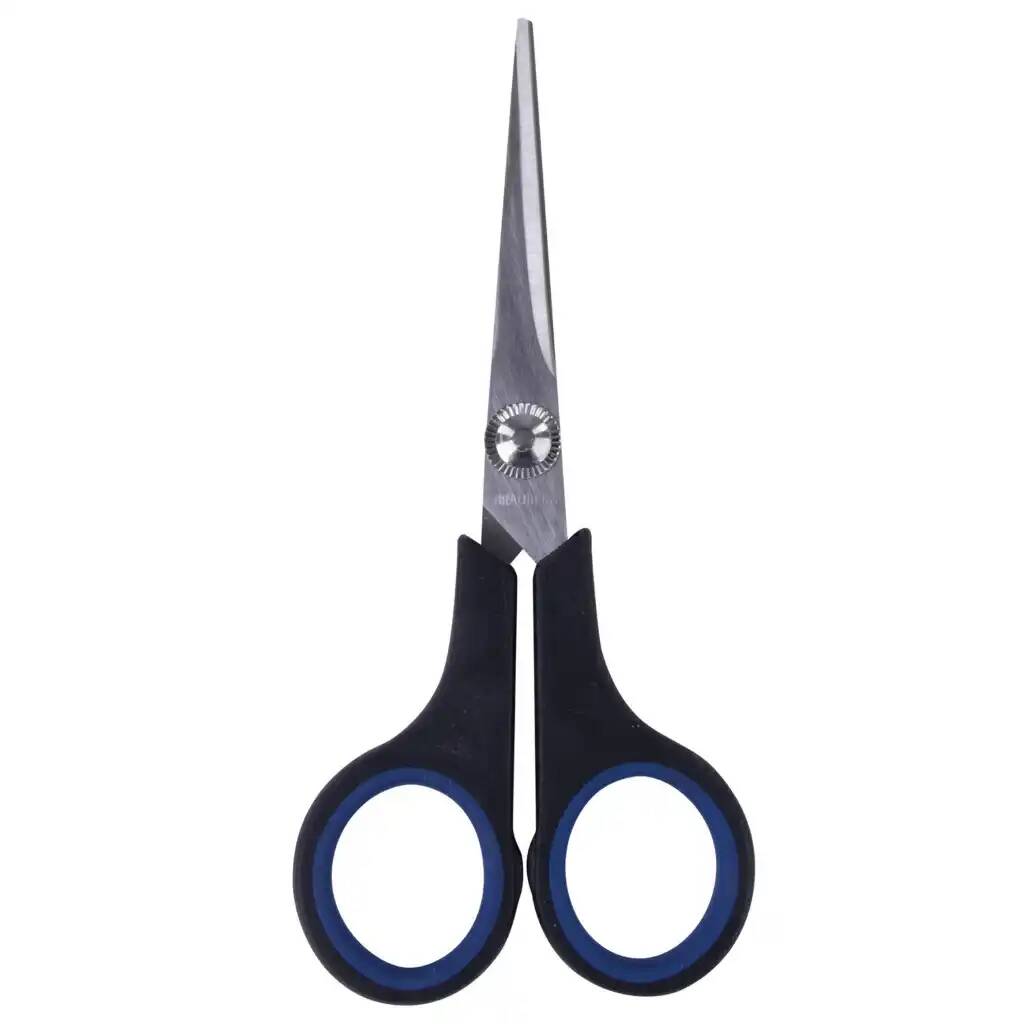 

Ножницы BRAUBERG Soft Grip 12 шт, Серебристый;черный