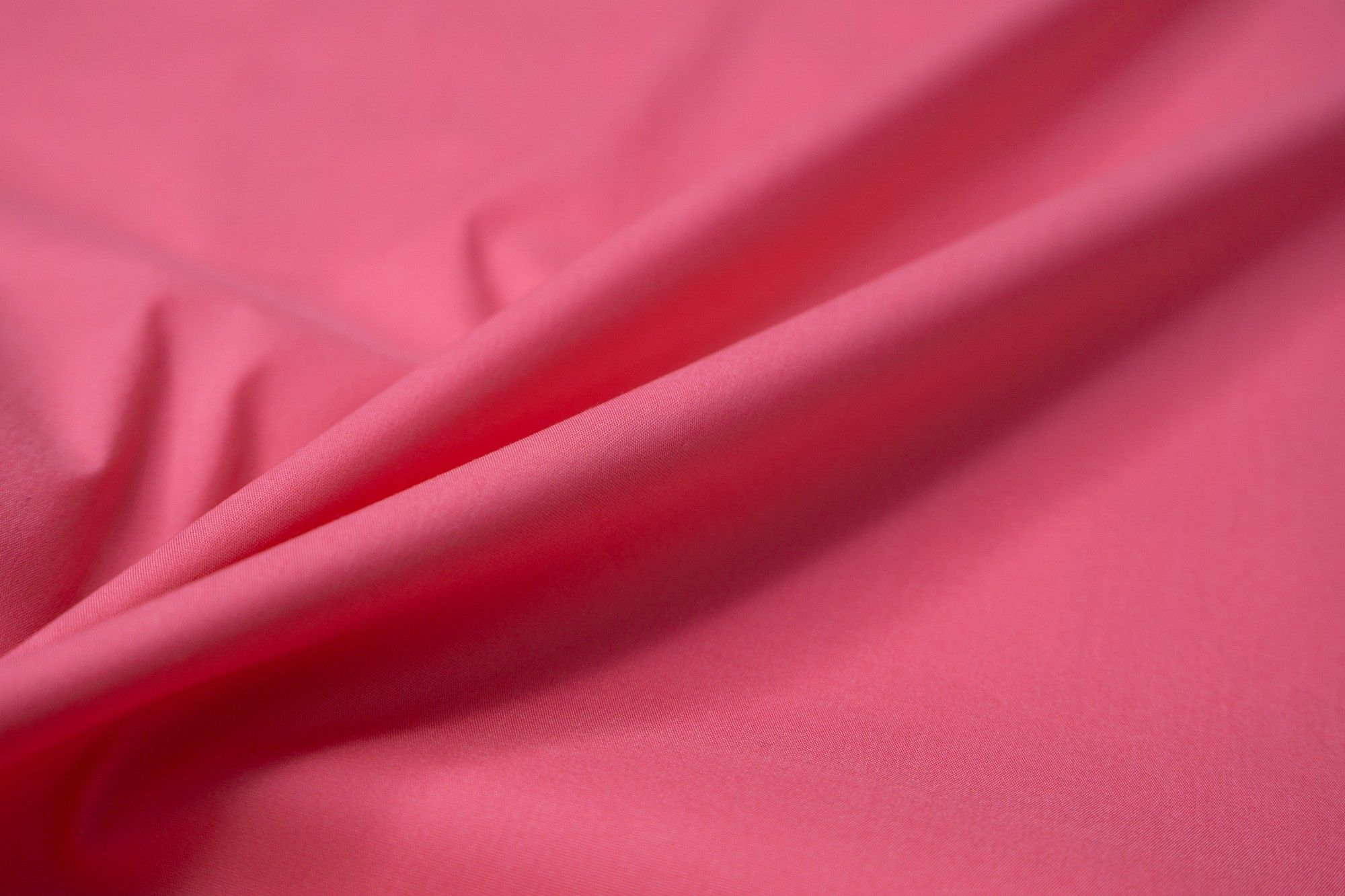 Ткань UNOFABRIC FM3826 Хлопок поплин стрейч розовый коралл. Ткань для шитья 100x130 см