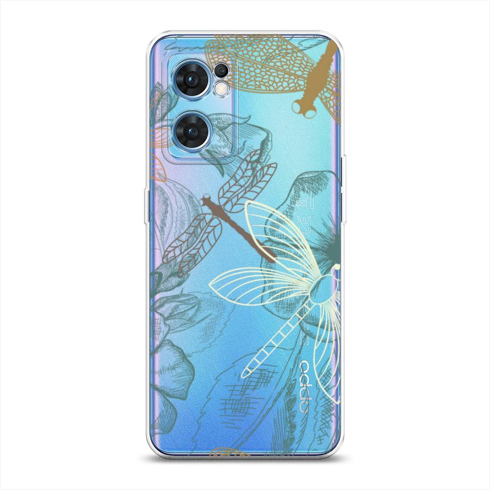 

Чехол Awog на Oppo Find X5 Lite "Тени стрекоз", Разноцветный, 259850-8