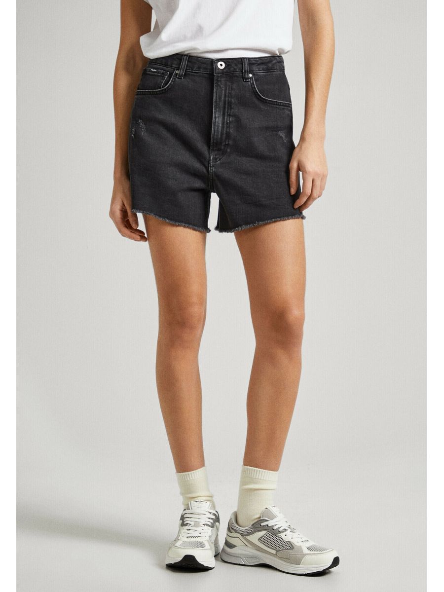 

Джинсовые шорты женские Pepe Jeans London PE121S072 черные 25, Черный, PE121S072