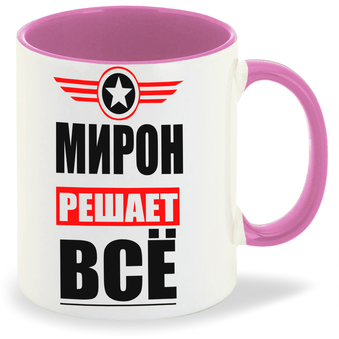 

Кружка CoolPodarok МИРОН решает все, МИРОН решает все