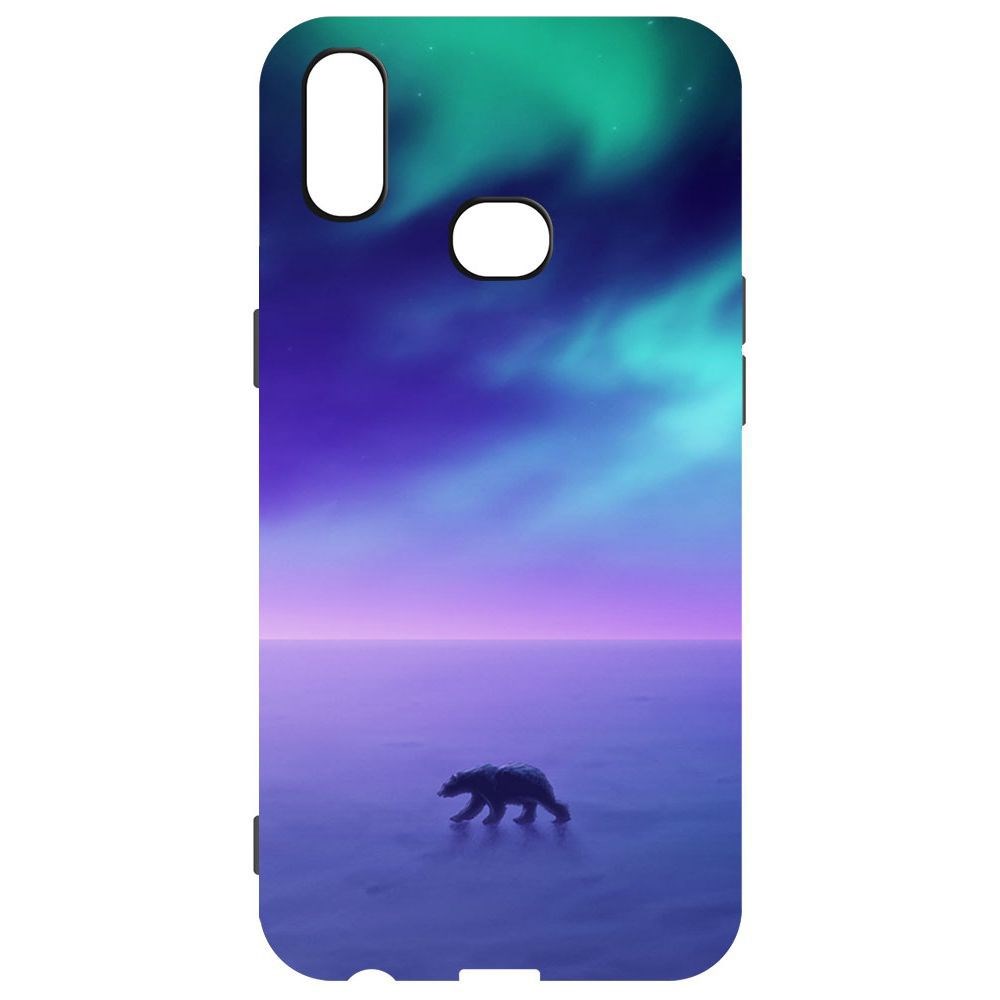 

Чехол-накладка Krutoff Софт Кейс Северное Сияние для Samsung Galaxy A10s (A107) черный