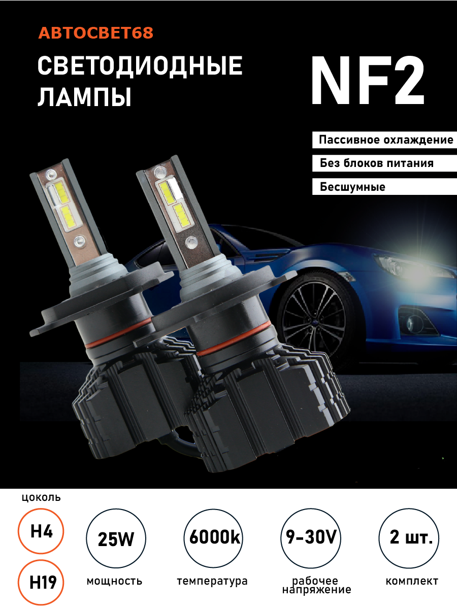 Светодиодные лампы NF2 H4