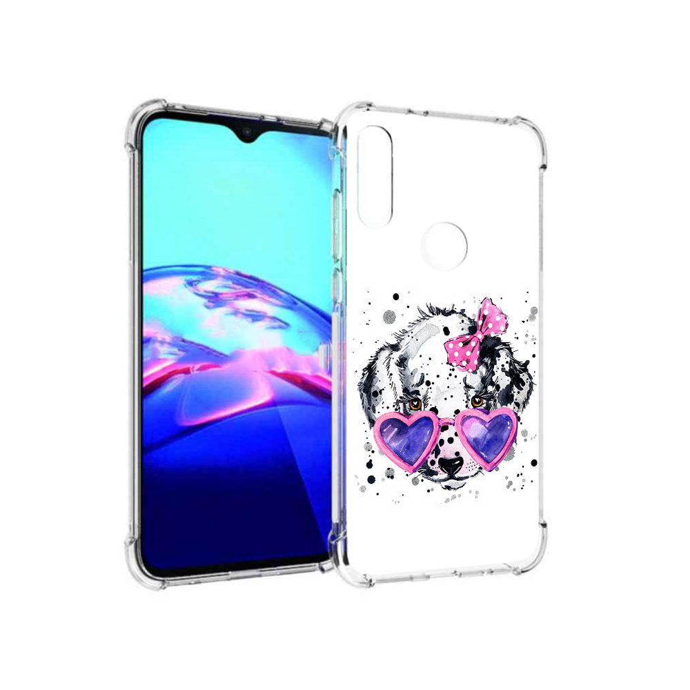

Чехол MyPads Tocco для Motorola Moto E долматинец в очках (PT227064.345.337), Прозрачный, Tocco