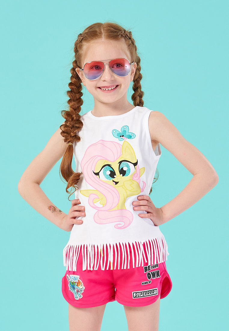 фото Топ детский my little pony ss21mlp081447 белый р.98