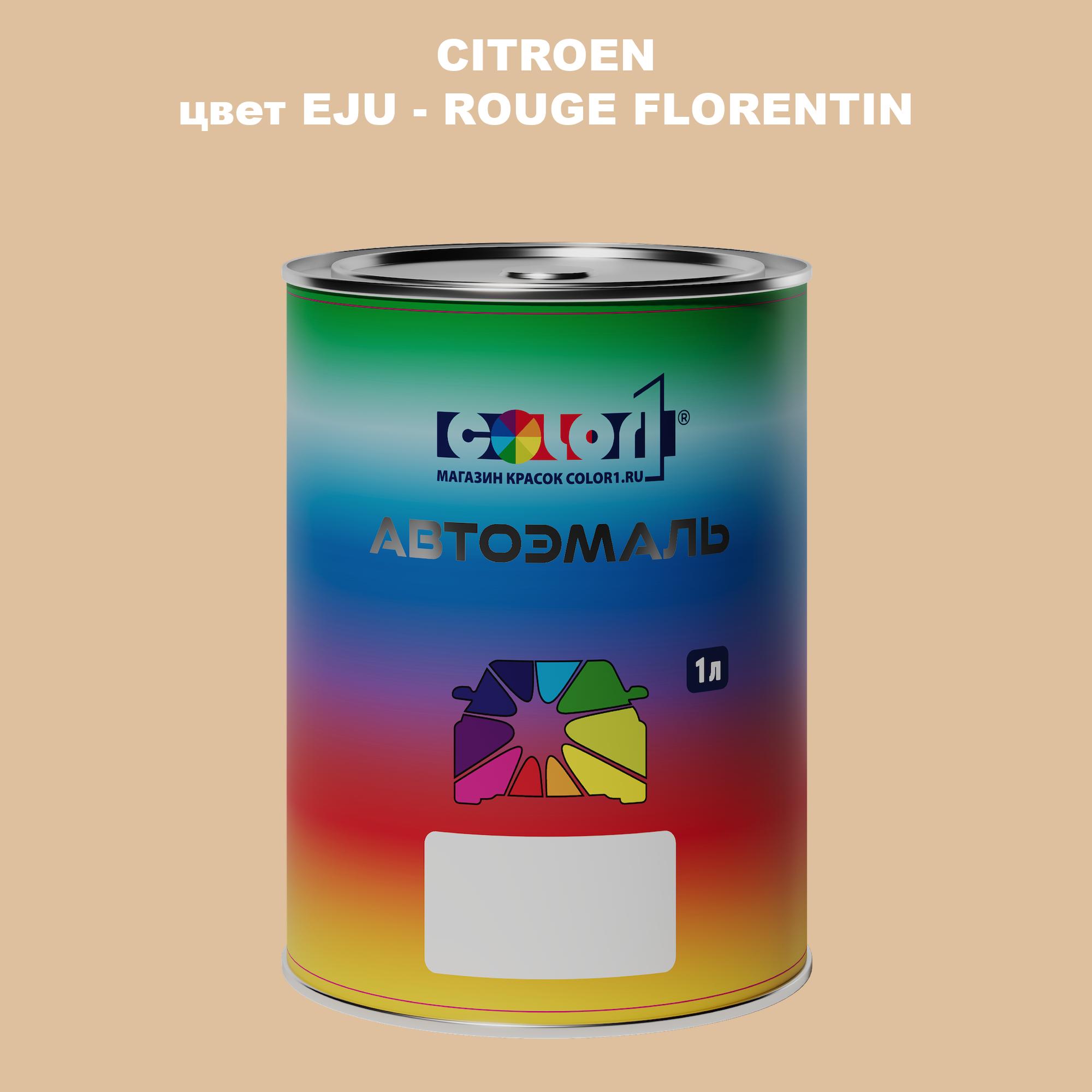 

Автомобильная краска COLOR1 для CITROEN, цвет EJU - ROUGE FLORENTIN, Прозрачный