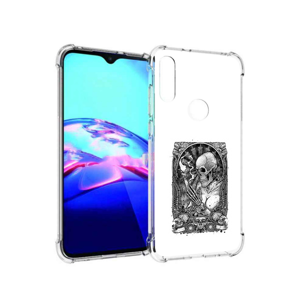 

Чехол MyPads Tocco для Motorola Moto E девушка скелет (PT227064.345.316), Прозрачный, Tocco