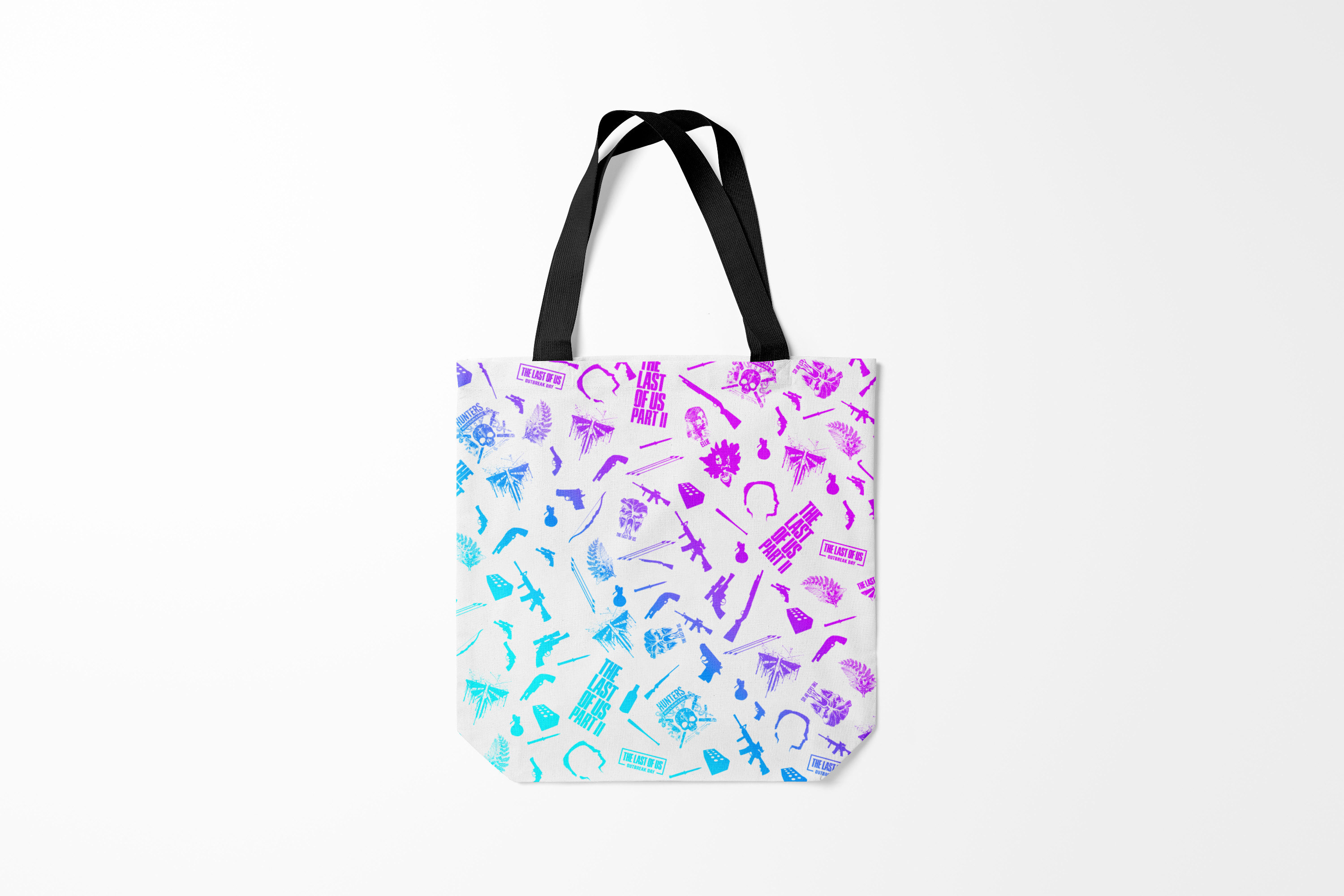 

Сумка шoппер унисекс Burnettie The last of us PATTERN Z, черный, The last of us PATTERN Z