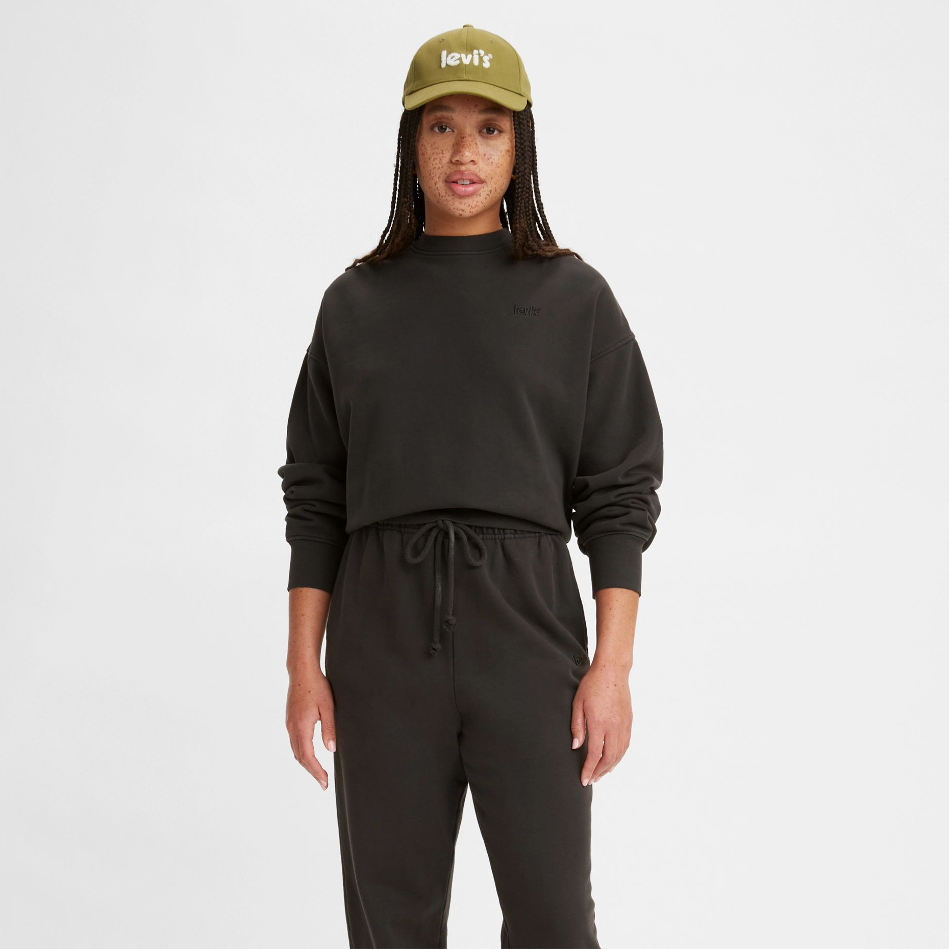 

Свитшот женский Levi's Wfh Sweatshirt черный S, Wfh Sweatshirt