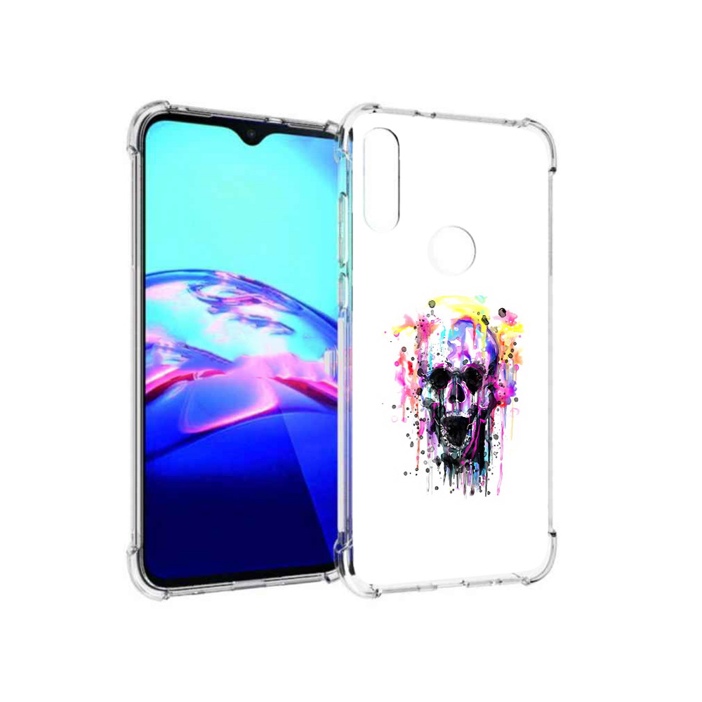 

Чехол MyPads Tocco для Motorola Moto E граффити череп (PT227064.345.298), Прозрачный, Tocco