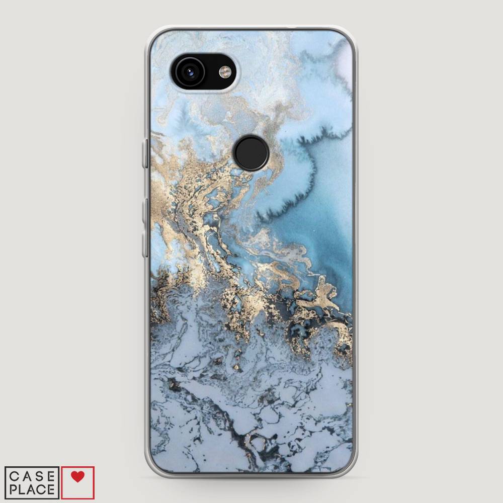 

Чехол Awog на Google Pixel 3a "Морозная лавина синяя", 270150-3