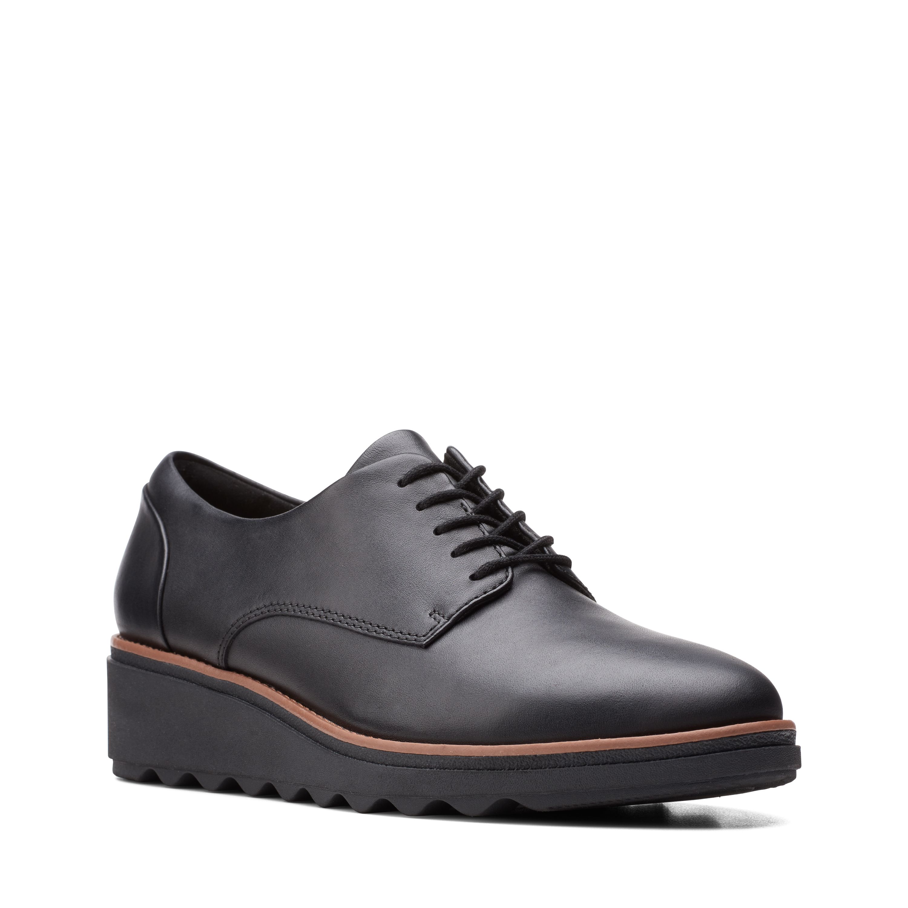 Полуботинки женский Clarks 26155990 черные 39 EU