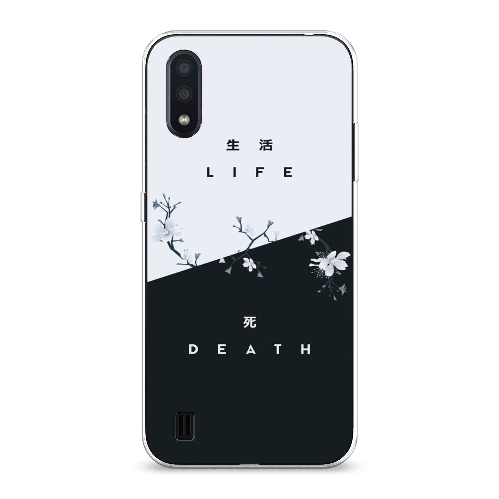 

Чехол Awog на Samsung Galaxy A01 "Life and death", Разноцветный, 29550-7