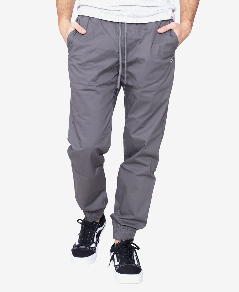 фото Спортивные брюки мужские champion elastic cuff pants серые s