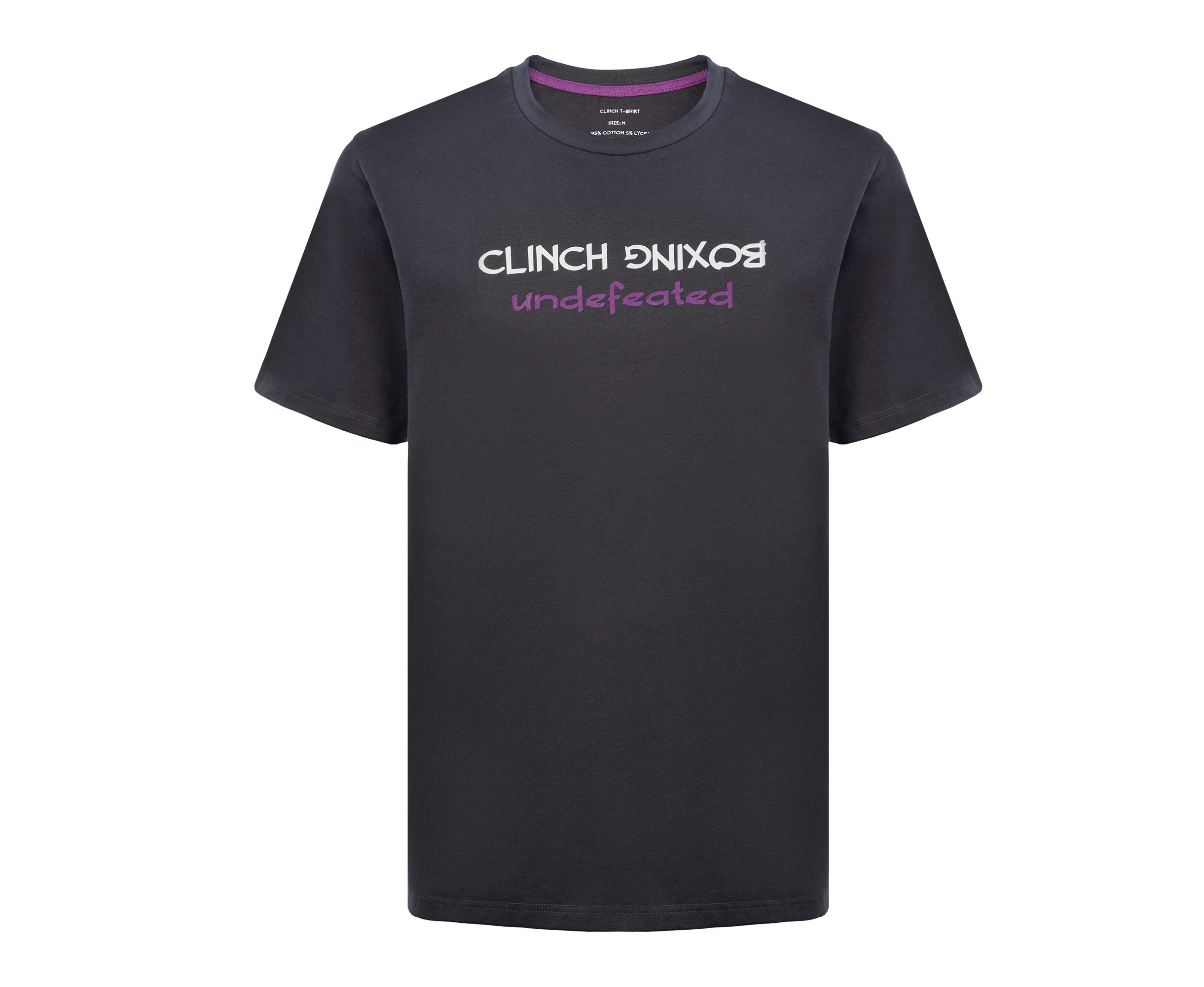 Футболка унисекс Clinch Undefeated серая XS 1990₽