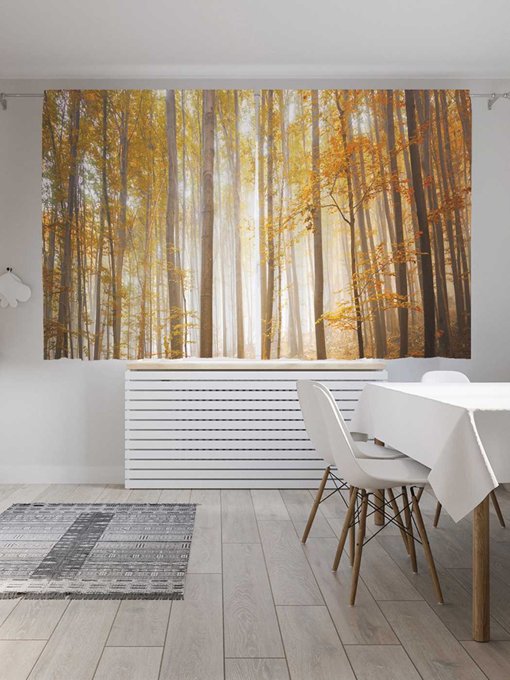 

Классические шторы JoyArty "Пробираясь через лес", Oxford DeLux, 2 полотна 145x180 см, Пробираясь через лес