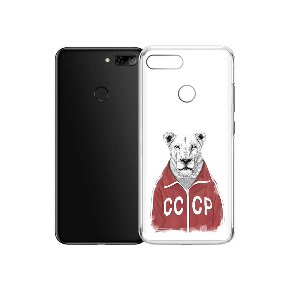 

Чехол MyPads Tocco для Alcatel 1S львица ссср (PT227137.662.450), Прозрачный, Tocco