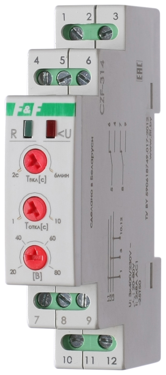 фото Czf-314 реле контроля фаз nobrand