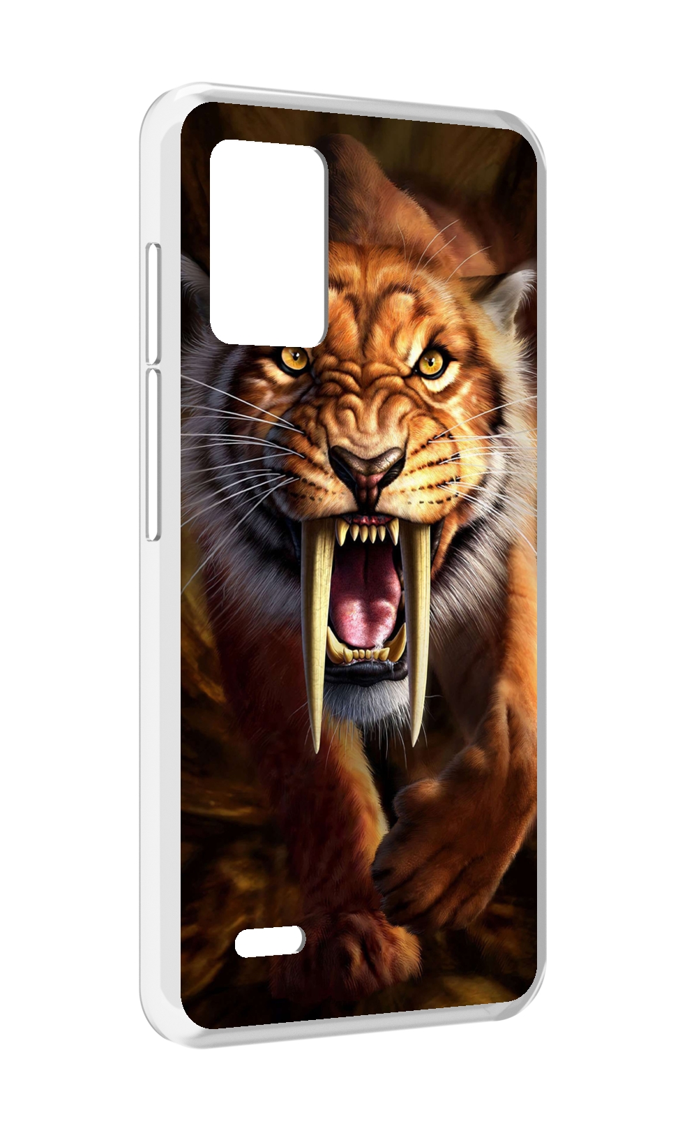 

Чехол MyPads саблезубый злой тигр для UMIDIGI Bison X10S / Bison X10G, Прозрачный, Tocco