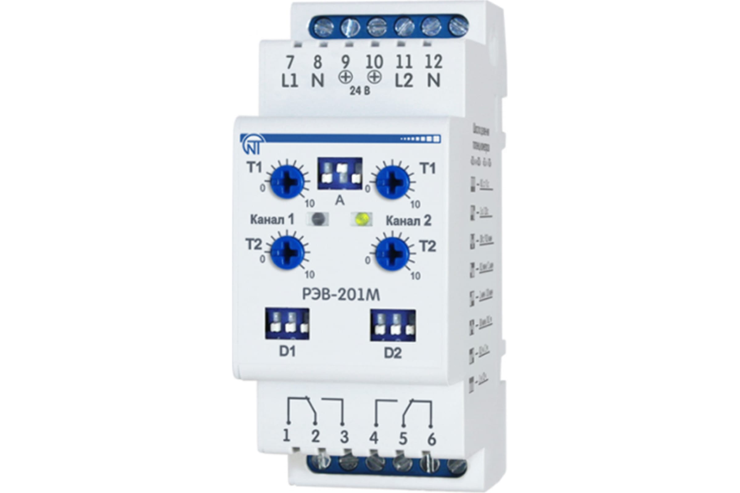 РЭВ-201М реле времени многофункциональное реле времени новатек электро рэв 201м 3425601201