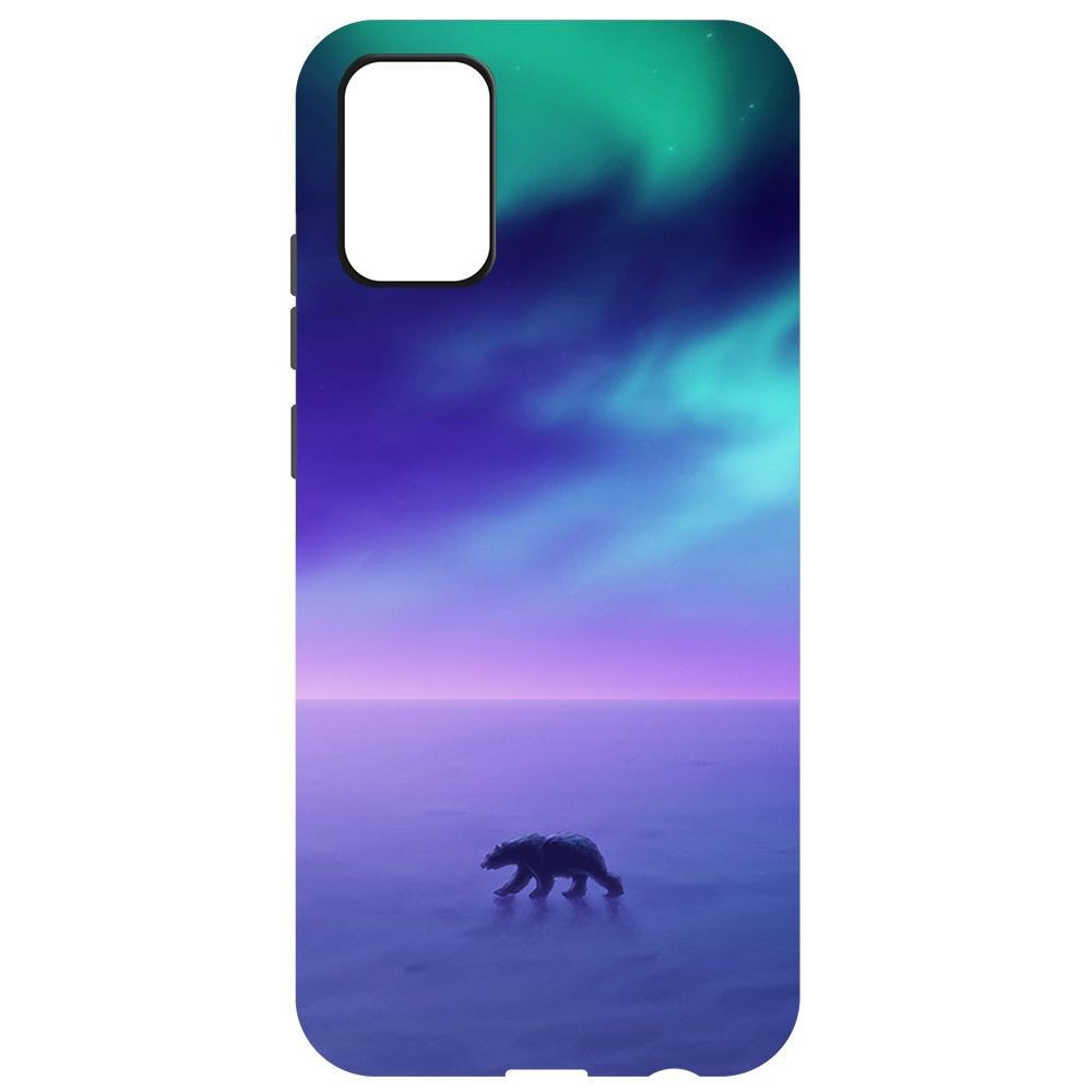 

Чехол-накладка Krutoff Софт Кейс Северное Сияние для Samsung Galaxy A02s (A025) черный
