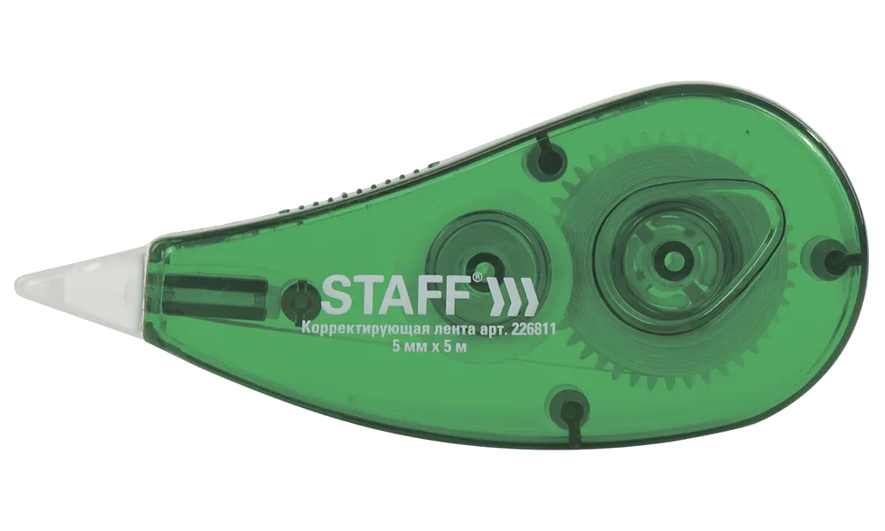 

Набор из 12 шт, Корректирующая лента STAFF (226811), Зеленый
