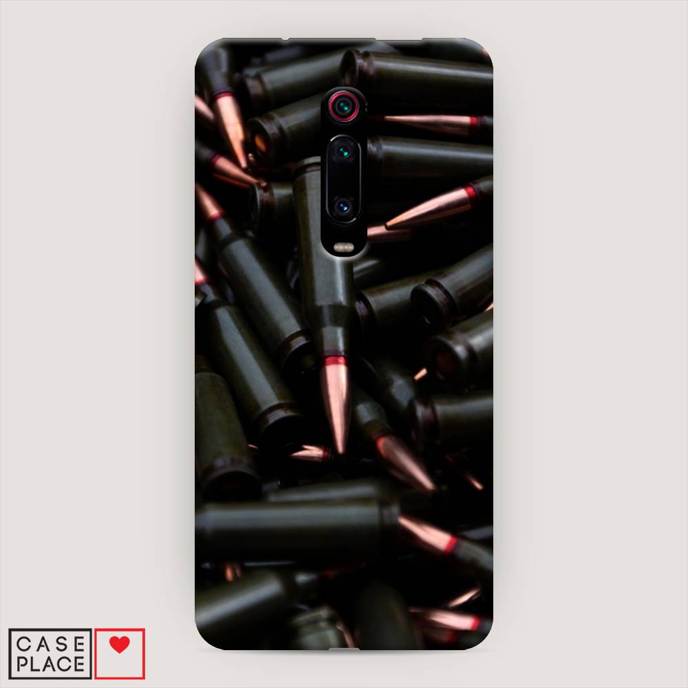 

Пластиковый чехол "Пули черные" на Xiaomi Redmi K20 Pro, 35620-4