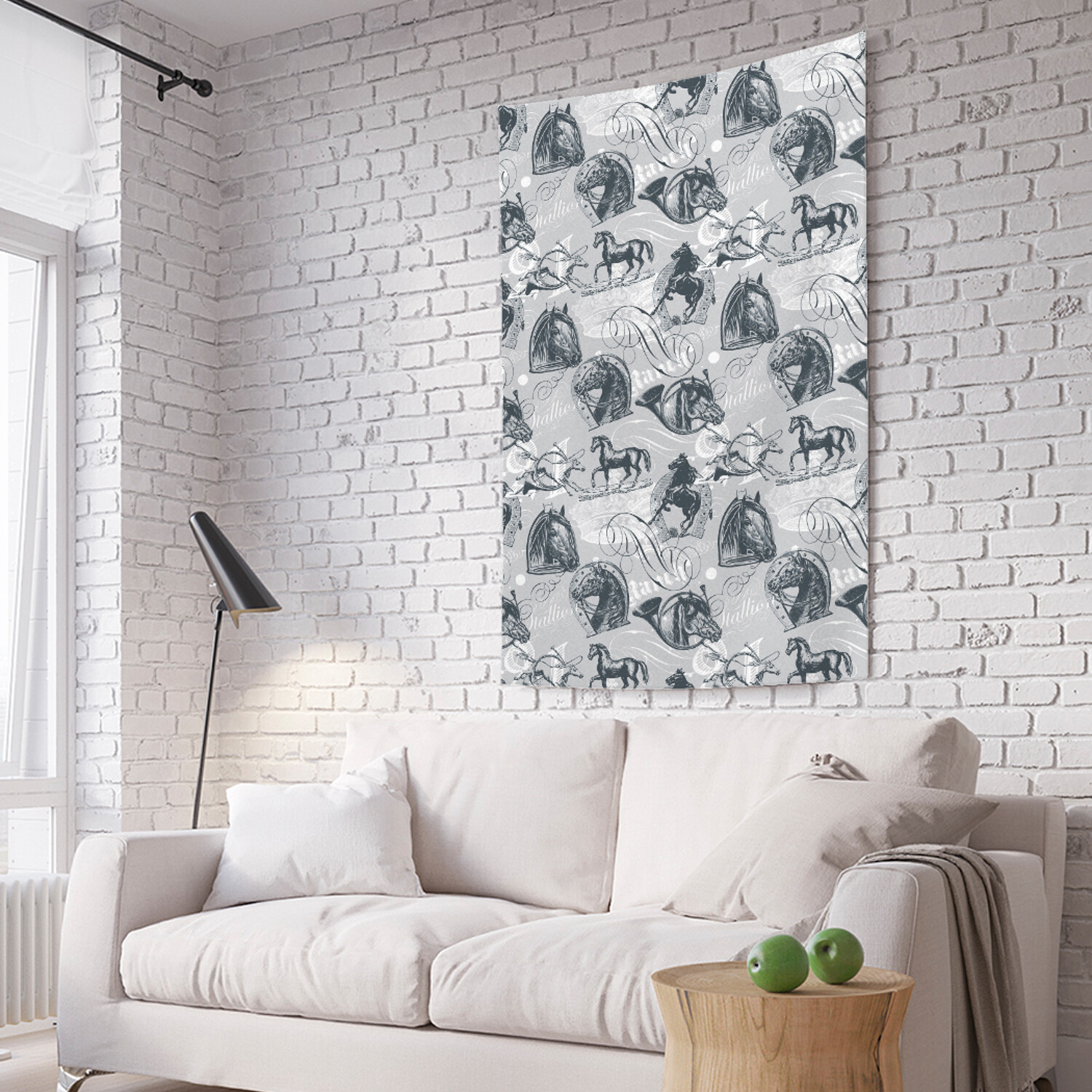 

Вертикальное фотопанно на стену JoyArty Лошадка и охотничий горн 150x200 см, Лошадка и охотничий горн